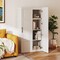 Tall Storage Cabinet with 4 Shelves for Bathroom and Living Room